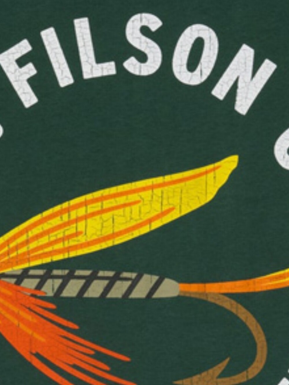 Filson Green Ranger Print Logo Graphic Tee Shirt Small - Picture 9 of 9